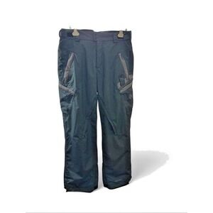 Columbia Covert Mens Medium Insulated Omni Tech Green Check Snow Pants